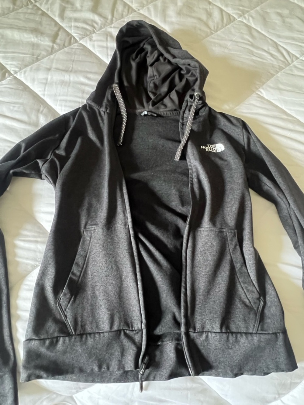 The North Face Women’s Charcoal Zip-Up Hoodie Jacket